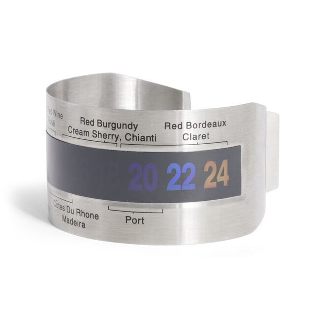 Thermom&egrave;tre &agrave; vin en contour bouteille