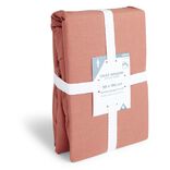 Drap housse 90x190cm 100% coton rouge brique