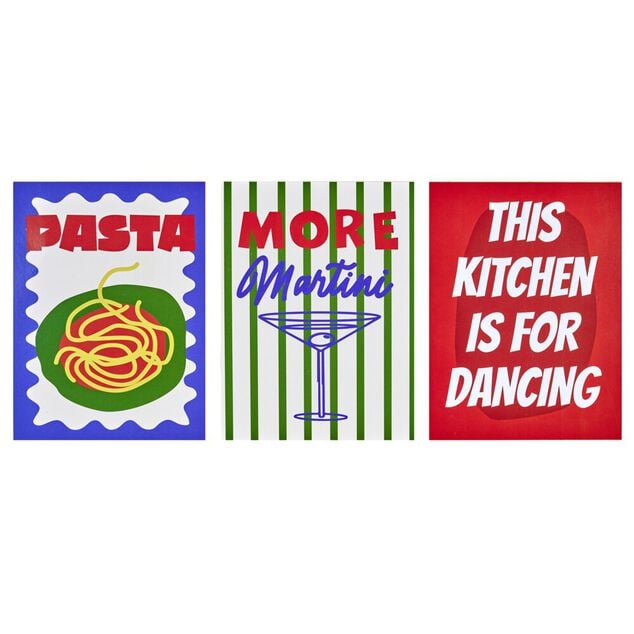 Affiche d&eacute;co x3 papier th&egrave;me cuisine 10x15cm (4 mod&egrave;les)