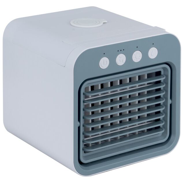 Mini rafra&icirc;chisseur d'air Homday 5W r&eacute;servoir 400ml plastique blanc et gris