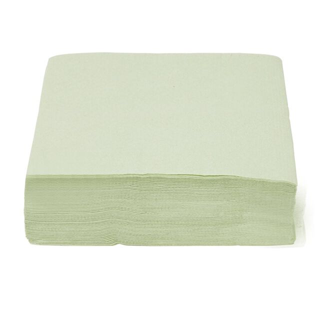 Serviette papier 33x33cm vert olive x50