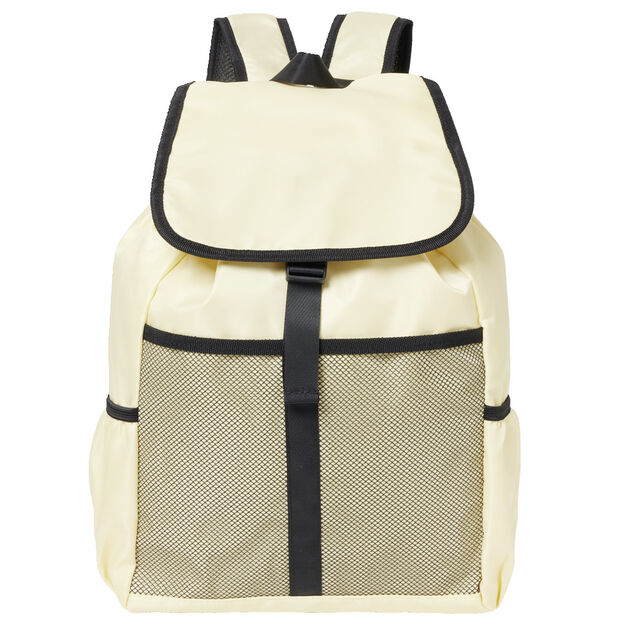 Sac à dos multipoches 28x13xH44cm (2 modèles jaune ou noir)