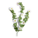 Chute marguerite L73cm feuillage artificiel vert