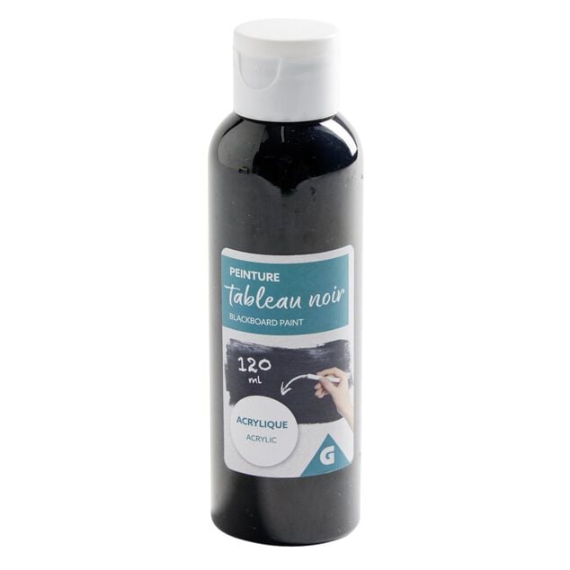 Peinture acrylique pour cr&eacute;ation tableau noir 120ml