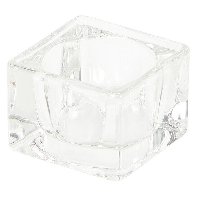 Photophore en verre transparent x5