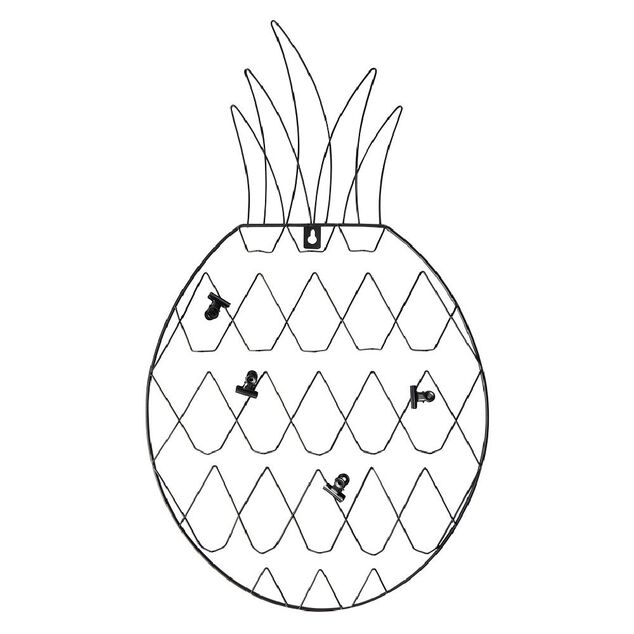 Déco murale porte photo en métal 54,5x3,5xH55cm