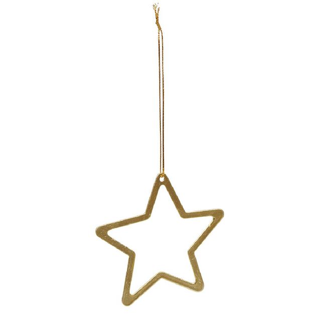 D&eacute;coration en m&eacute;tal dor&eacute; &agrave; suspendre