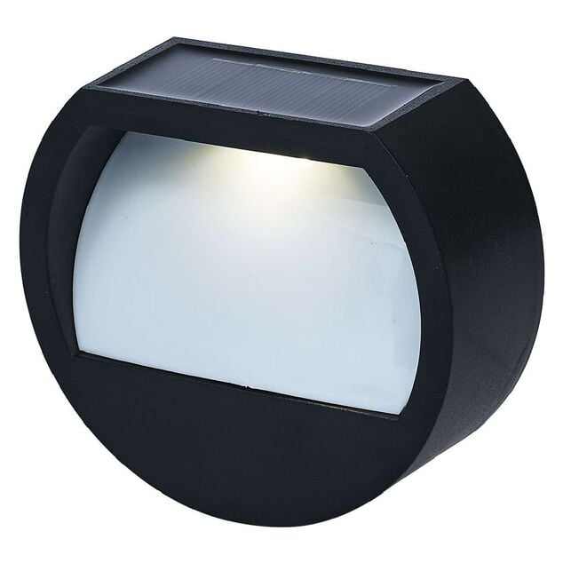 Lampe solaire 2 LED noir