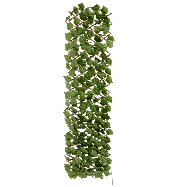 Treillis ext&eacute;rieur lumineux solaire plante grimpante artificielle H180