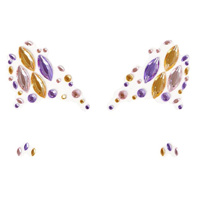Bijoux visage autocollants Halloween (plusieurs mod&egrave;les)