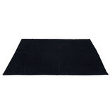 Tapis de salle de bain chenille noir 80x50cm