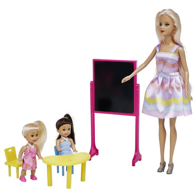 Poup&eacute;e mannequin m&eacute;tier H.30 cm avec accessoires