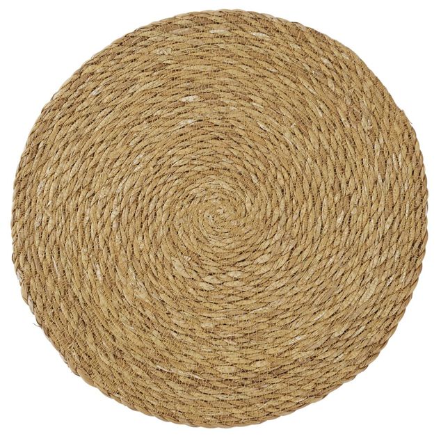 Set de table rond x4 en jute &Oslash;35cm