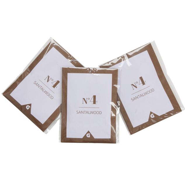 D&eacute;sodorisant sachet parfum&eacute; x3 senteur bois de santal 3x5gr