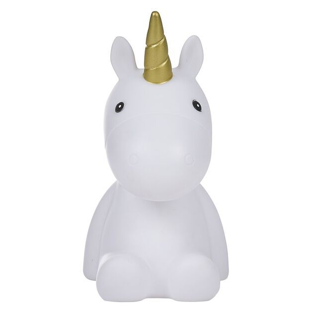 Veilleuse licorne arc en ciel LED H16.5cm