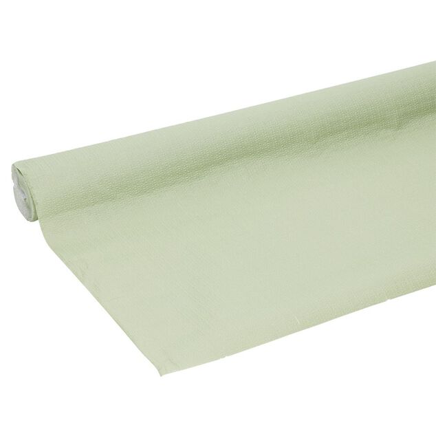 Nappe en papier gaufr&eacute; vert olive 20m