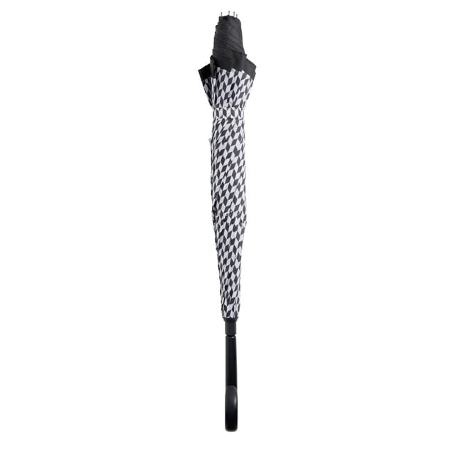 Parapluie invers&eacute; motif noir et blanc L87cm