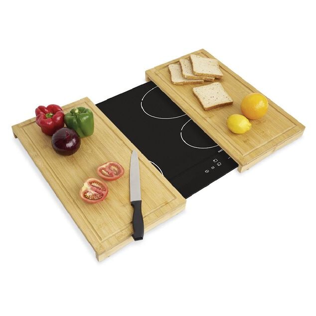 Protection plaque et planche à découper bois x2