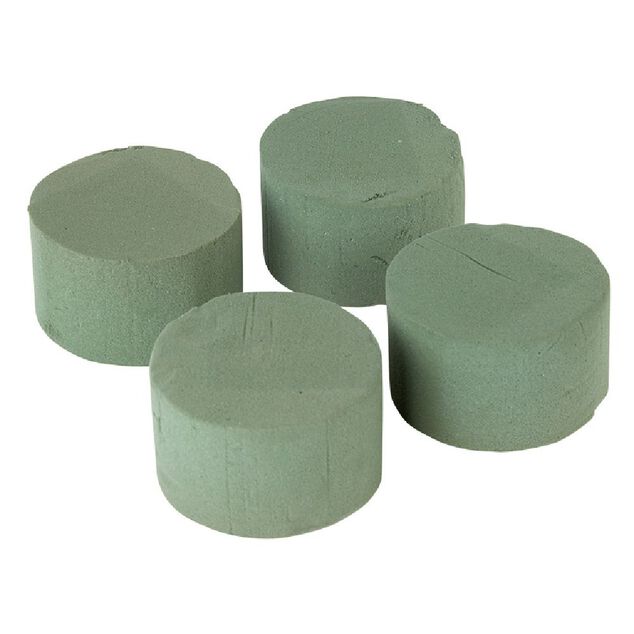 4 blocs ronds de mousses florale pour fleurs fra&icirc;ches