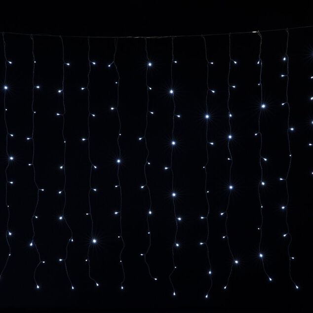 Guirlande de No&euml;l bordure de toit XXL lumineuse 400LED blanc froid L1060cm