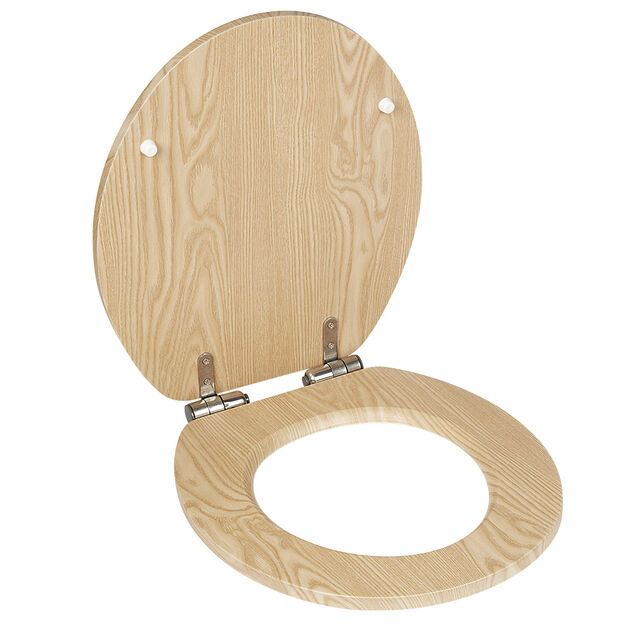 Abattant WC motif bois