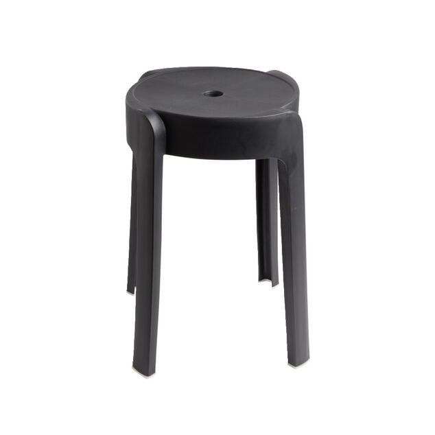 Tabouret plastique noir Firsty &Oslash;26xH46cm