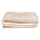 Plaid pilou pilou marron 127x152cm