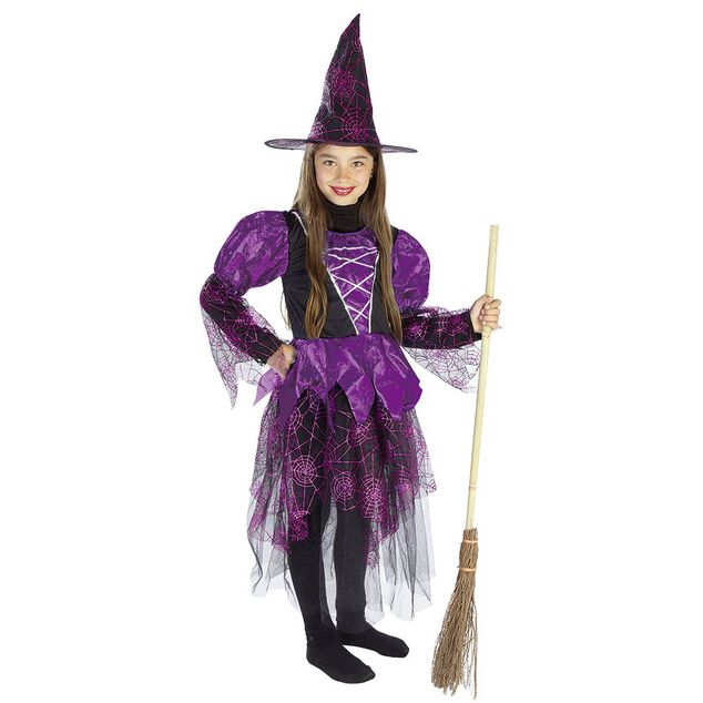 D&eacute;guisement sorci&egrave;re fille violet 4/6 ans