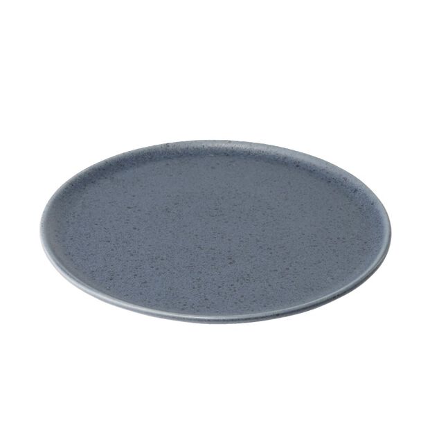 Assiette &agrave; dessert ronde Julie gr&eacute;s bleu &Oslash;20cm