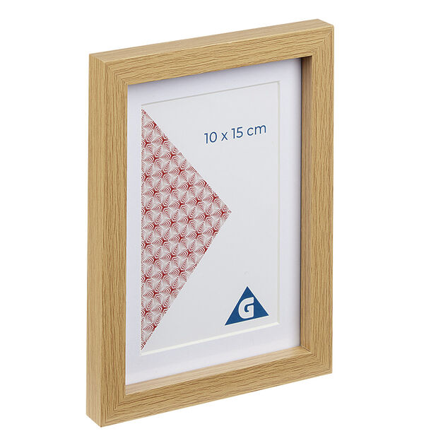 Cadre photo bois clair 13x18cm pour photo 10x15cm