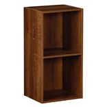 Structure Box Cube 2 cases 35,2x30x69,2cm bois marron