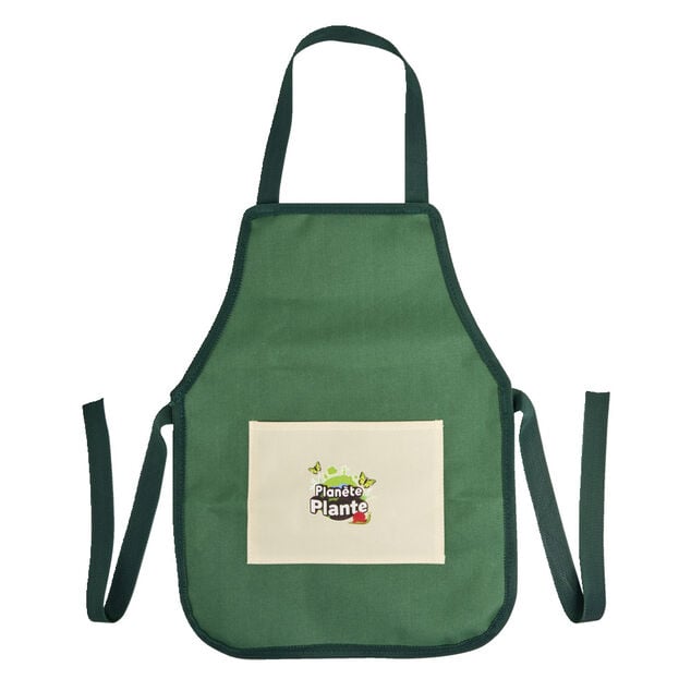 Tablier de jardinage enfant 30x40cm - Taille L - polyester vert
