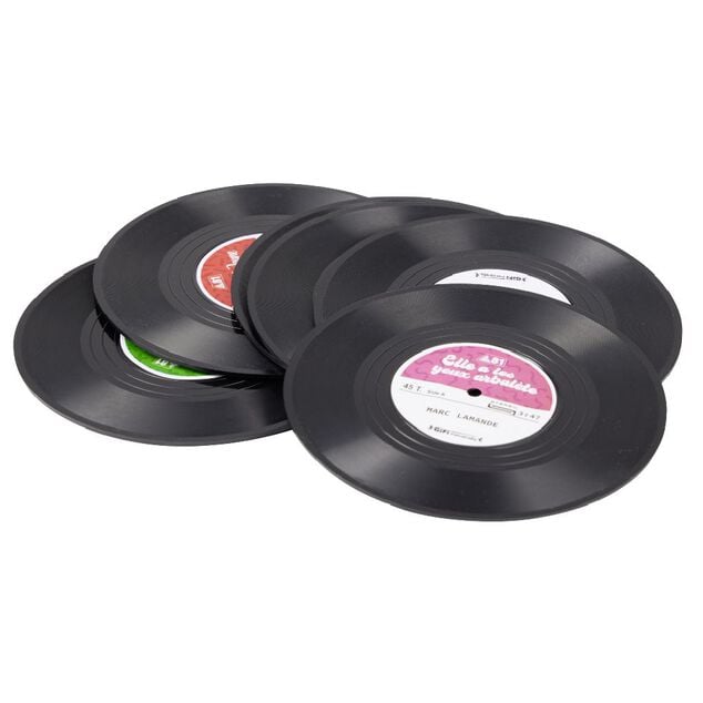 Dessous de verre d&eacute;cor vinyle x6