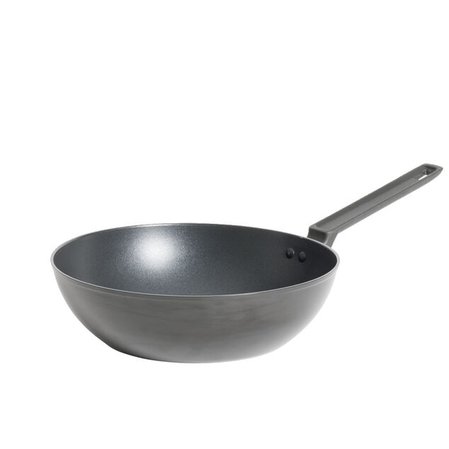 Wok tous feux dont induction avec couvercle Ø28cm