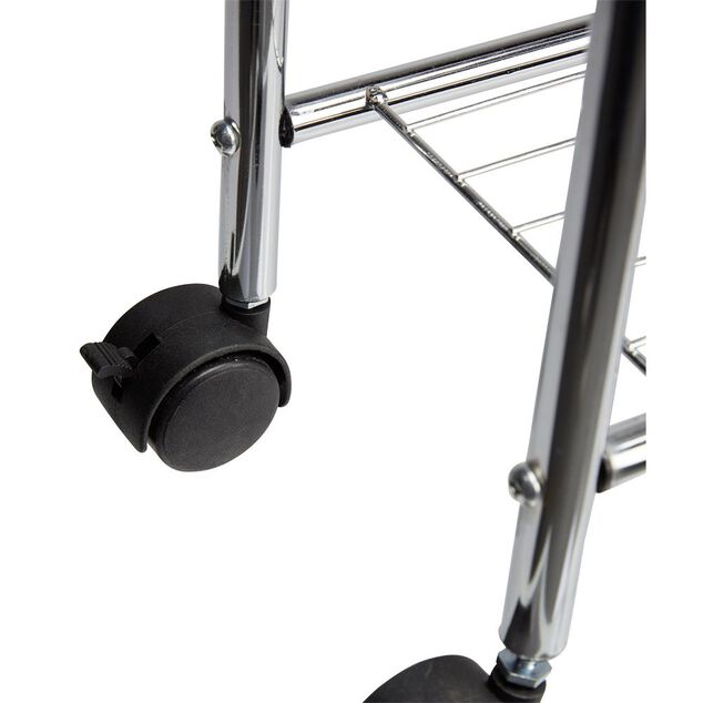 Desserte de salle de bains 4 niveaux métal gris