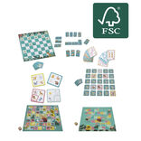 Les jeux des Petits G&eacute;nies 4 plateaux en bois