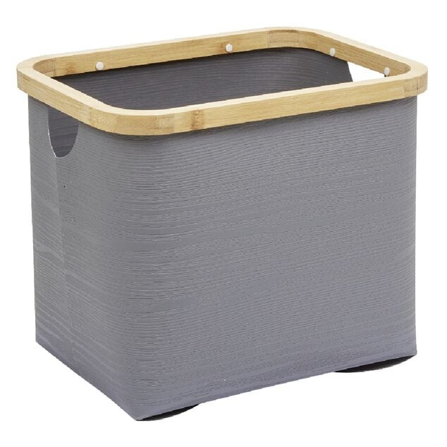 Pani&egrave;re grise armature bambou petit mod&egrave;le