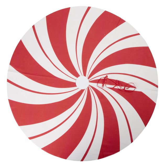 Tour de sapin Candy rouge et blanc &Oslash;90 cm