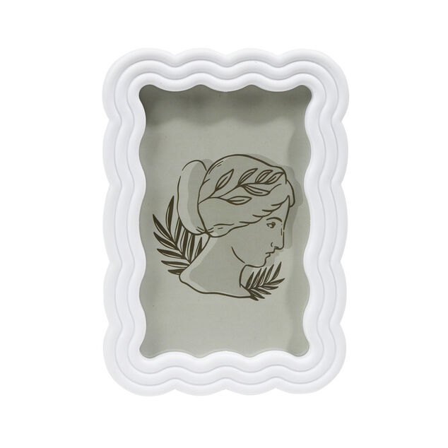 Cadre photo plastique vague 12x17cm pour photo 10x15cm (3 modèles)