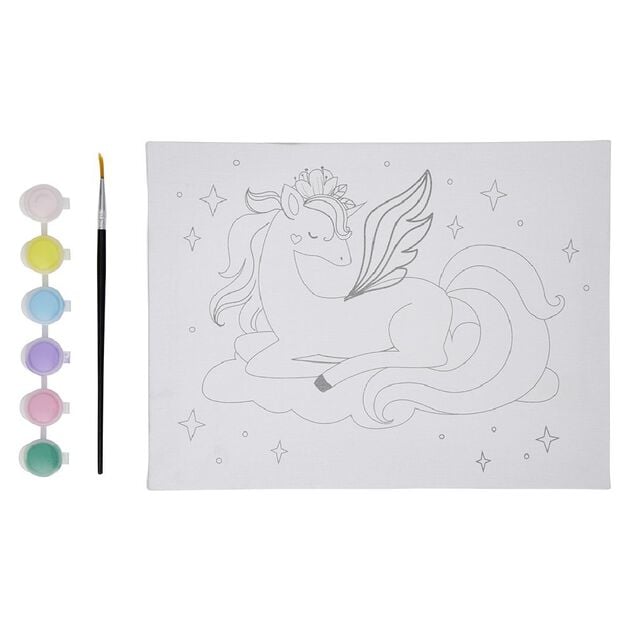 Toile &agrave; peindre pour enfant 24x18cm