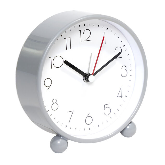 R&eacute;veil analogique &agrave; quartz en plastique avec alarme 11,5x4xH11cm (3 mod&egrave;les)