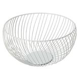 Corbeille à fruits acier blanc