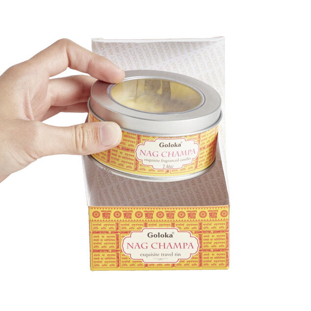 Bougie parfum&eacute;e Nag Champa Goloka 70g