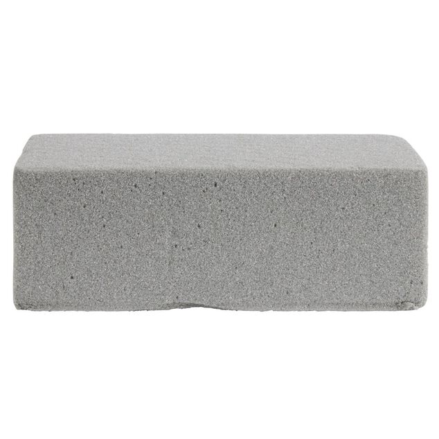 Mousse florale grise pour fleurs fra&icirc;ches 23x11xH8 cm