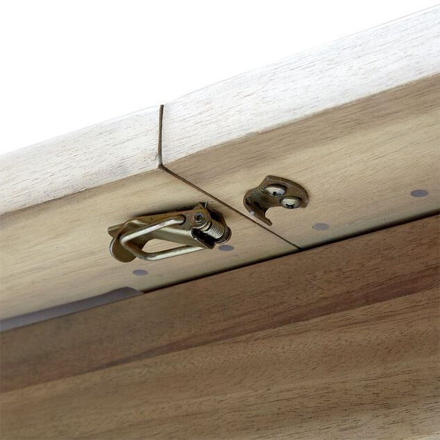 Table extensible Fabrik 6/8 personnes acacia naturel et m&eacute;tal noir 180/240x100xH75cm