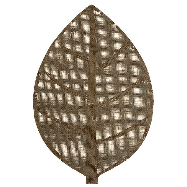 Napperon en papier forme feuille