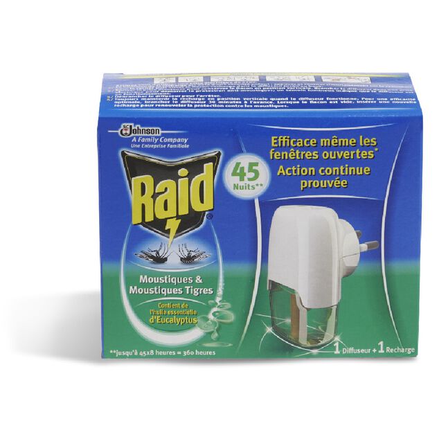 Diffuseur &eacute;lectrique liquide RAID 45 nuits
