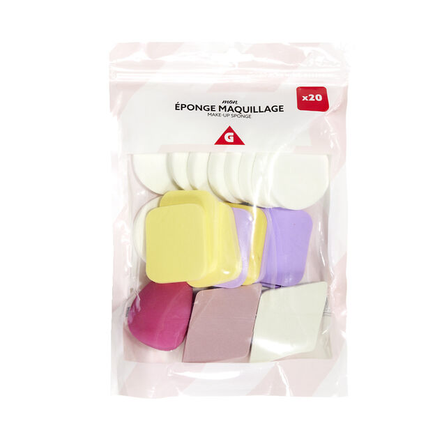 Lot de 20 &eacute;ponges &agrave; maquillage