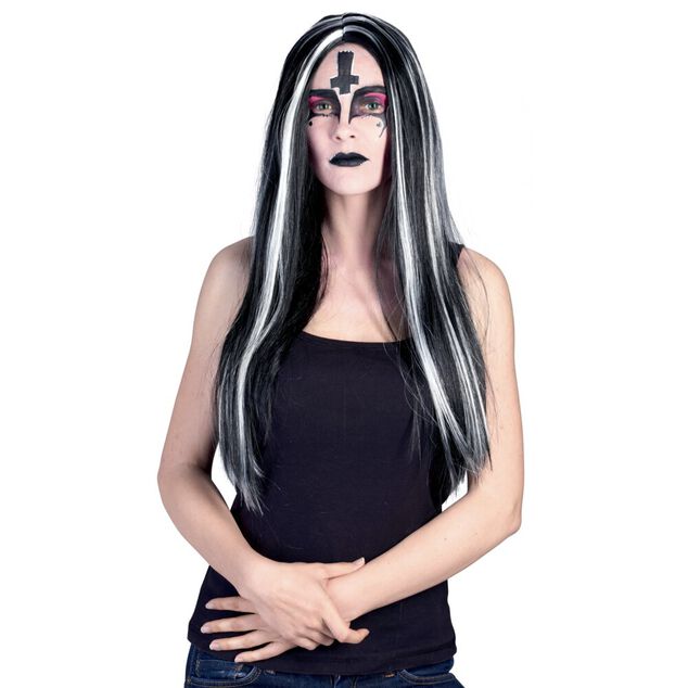 Perruque adulte Halloween sorci&egrave;re