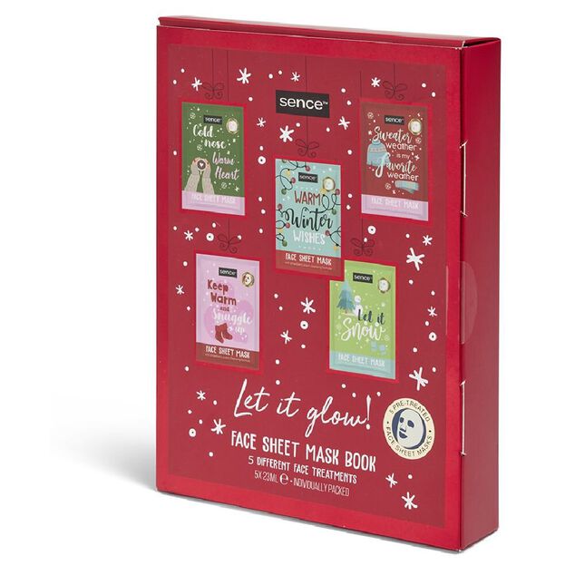 Coffret cadeau 5 masques visage Sence 23ml - Let it Glow